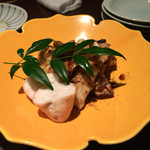 龢 - H27.12.19  河豚と白子の炭焼き　黒七味