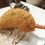 創作串揚 つだ - オランダ豆+豚肉