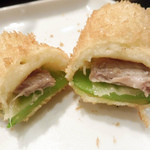 創作串揚 つだ - オランダ豆+豚肉