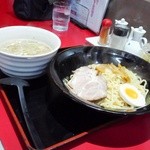 福助 - つけ麺魚介醤油　麺温い方