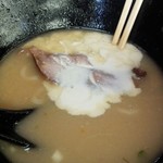 塩結び - 昼15食限定鶏白湯750円大盛100円増with生クリーム／27年12月