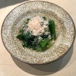 三代目 まる天 - 無農薬ほうれん草のお浸し
