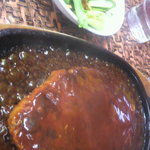 こく一番 ラーメン みどりや - ハンバーグ300ｇ