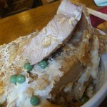 角平 - かつ丼：ものすごく肉が厚い