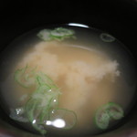 土風炉 - しじみと青ねぎのみそ汁アップ