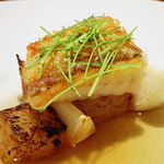 ル スプートニク - 鯛の鱗焼き 蕪のスープ 蕪餅