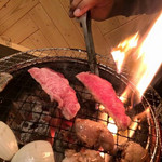 旭川焼肉らいおん - ファイヤー∑(ﾟДﾟ)してたら氷くれました（笑）