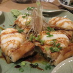 やなぎ澤 - 【再訪3１】煮穴子と焼き茄子のとろろかけ