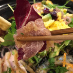 想作酒場　Coeur - 2015.12.27　ステーキライス980円(税別)プラス500円(税別)でミニコース付きに↓
      ⚫︎スープ
      ⚫︎前菜盛り合わせ
      ⚫︎食後のドリンク
      ⚫︎デザート