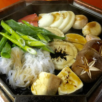 三嶋亭 本店 - 野菜焼いてます