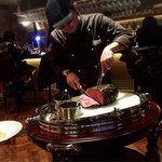 目の前でカットして頂けました！