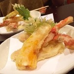 かに吟 - 天ぷら蟹 南瓜 蓮根
