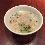 中国料理 桃苑 - キノコと白味のスープ (コース) 2015年12月