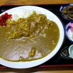 かずさ庵 - カレー・ラーメンセット！(2015,12/29)