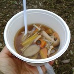 きのこと根菜のスープ