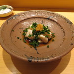 鮨 さいとう - 白子の紅葉おろし1　-離れ-