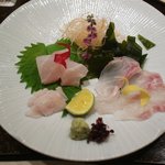 すし処 勘九郎 - 鯛とクエの刺身