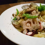 本庄レトロ 燈 - 2015.12 和風パスタ(海鮮)