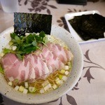 麺工 小烏丸 - 【2015年12月】鴨そば(白)＋豚コンフィ＋海苔