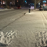 千春鮨 運河店 - 前日の12月24日の夜から雪が降ったそうです