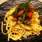 YUJIN東京 - ウニとズワイガニとイタリア産カラスミのペペロンチーノ