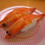 かっぱ寿司 - 「有頭海老」。