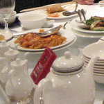 聘珍樓 横濱本店 - 食事中の丸テーブル