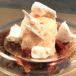 クラフタル - ランチコース 5400円 の栗のムース 栗のメレンゲ 和栗のグラッセ の栗のモンブラン