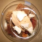 クラフタル - ランチコース 5400円 の栗のムース 栗のメレンゲ 和栗のグラッセ の栗のモンブラン