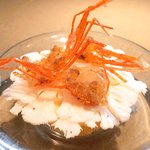 クラフタル - ランチコース 5400円 のカリフラワーと甘海老のパン