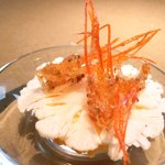 クラフタル - ランチコース 5400円 のカリフラワーと甘海老のパン