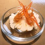 クラフタル - ランチコース 5400円 のカリフラワーと甘海老のパン