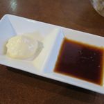 カウボーイカレー - エビーフ用のマヨネーズとステーキソース