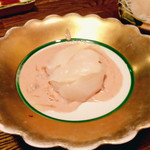 味ごよみ宮田 - カワハギ刺身（肝が美味しいぃぃ）