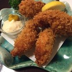 話食庵 - カキフライ。いまいち。