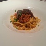 エノテカラウラ - 能登産香箱蟹のタリオリーニ