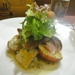 a table - 炙りサバ