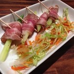 サッチモ - H.27.9.10.夜 アスパラ燻製ハム巻き 580円