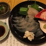 板 石山光一 - 静岡県産 かわはぎ