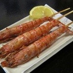 居酒屋秀満 - 車海老の塩焼き！久米島に来てこれを食べないのはウソっす！