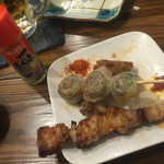 ずみっ！！酒場 やまといも - 福岡の焼き鳥は七味ではなく『一味とうがらし』です！