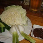 平成大衆酒場　やきとん　じゃんじゃん - 2015忘年会、味噌は特製です。