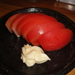 平成大衆酒場　やきとん　じゃんじゃん - 2015忘年会、口直しのトマト。