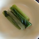 生そば 岡沢 - 野沢菜漬け
