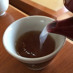 生そば 岡沢 - そば湯