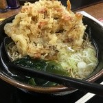 山田うどん - 天ぷらそば 390円+大盛り 70円