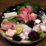 ひでや - お刺身の盛り合わせ