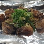牡蠣の鉄板焼き