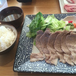 恋する豚研究所 - 恋する豚のロース肉塩コショウ焼き定食 ¥1,080