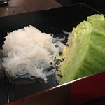 すき焼ゑびす本廛 - 追加でレタス・白滝